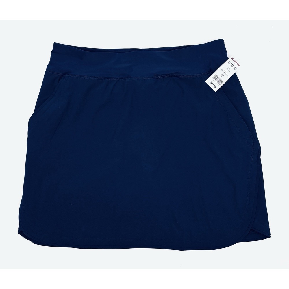 Lands' End Women Quick Dry Active Board Skort Swim Skirt Blue Size 8 NWT